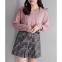 🌟 【現貨】 OLIVE des OLIVE V領仿羊毛套頭針織上衣 正品 多色 日牌 日貨 代購 上衣 針織 長袖-規格圖11