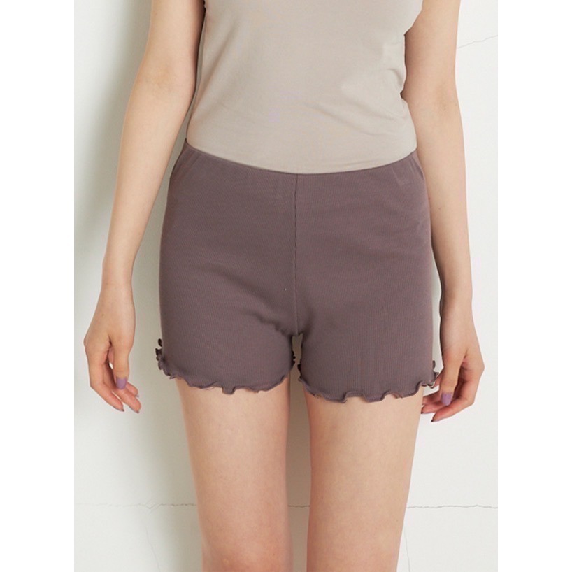 🌟【現貨】GRL 卷卷木耳邊安全褲 ＭＬ 多色 全新 正品 日牌 日貨 日本品牌 代購 安全褲 內搭褲 居家褲-細節圖2