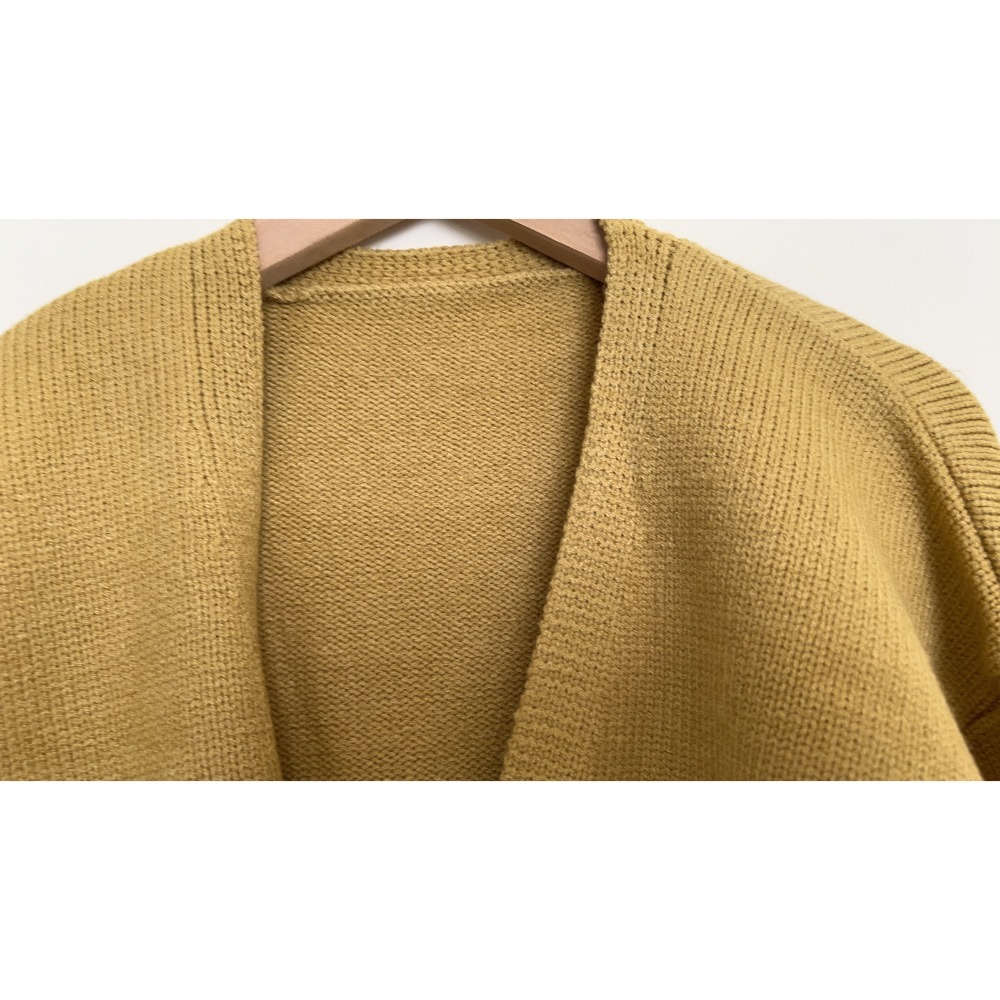 🌟【現貨】 GRL 澎澎袖短版針織外套 黃色 全新正品 日牌 日貨 日本品牌 代購 針織 毛衣 針織外套-細節圖4