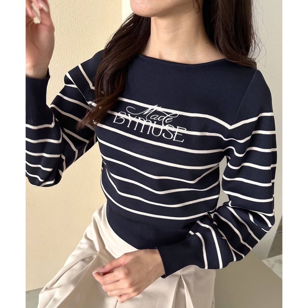 🌟【現貨】 OLIVE des OLIVE  LOGO刺繡針織上衣 正品 兩色 日牌 代購 日貨 上衣-細節圖8