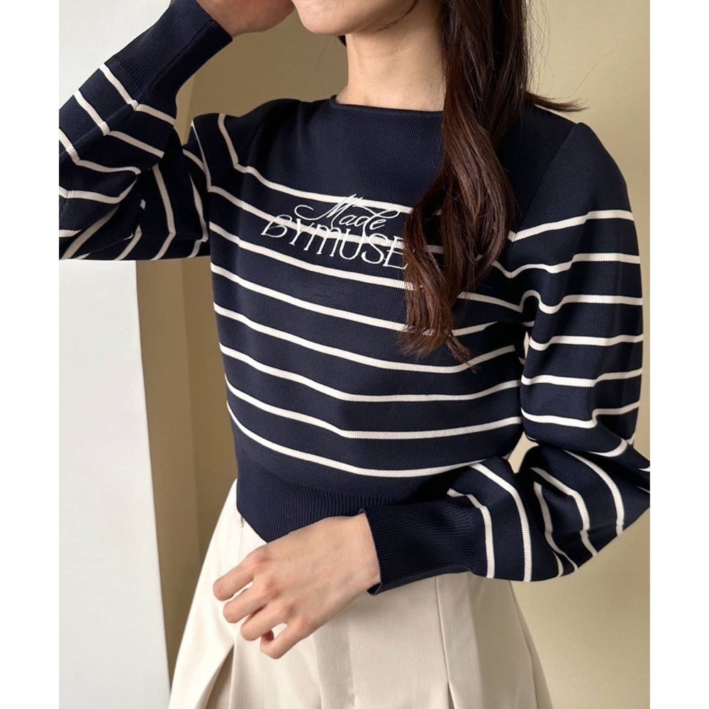 🌟【現貨】 OLIVE des OLIVE  LOGO刺繡針織上衣 正品 兩色 日牌 代購 日貨 上衣-細節圖9