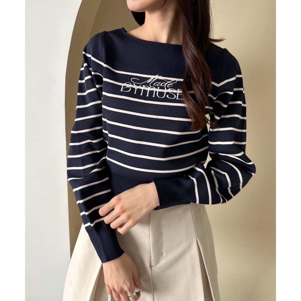 🌟【現貨】 OLIVE des OLIVE  LOGO刺繡針織上衣 正品 兩色 日牌 代購 日貨 上衣-細節圖10