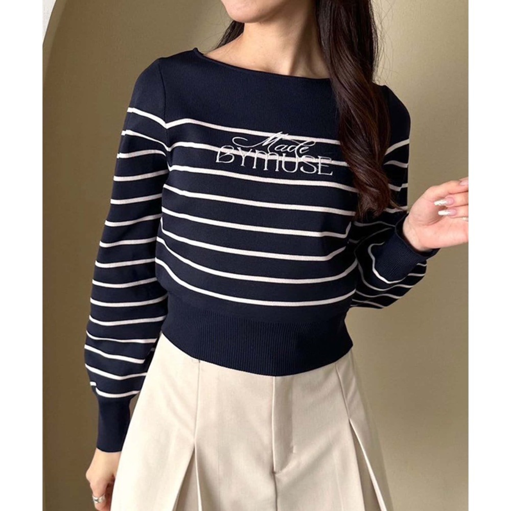 🌟【現貨】 OLIVE des OLIVE  LOGO刺繡針織上衣 正品 兩色 日牌 代購 日貨 上衣-規格圖11