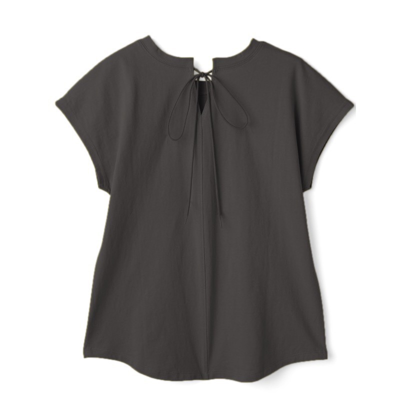 🌟【現貨】 GRL 純棉後蝴蝶結法式袖圓弧下擺T恤 多色 全新 正品 日牌 日貨 代購 上衣 蝴蝶結 法式袖 T恤-細節圖6