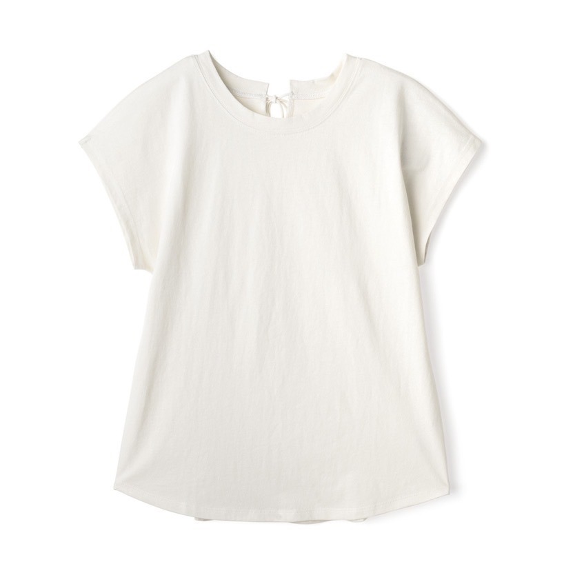 🌟【現貨】 GRL 純棉後蝴蝶結法式袖圓弧下擺T恤 多色 全新 正品 日牌 日貨 代購 上衣 蝴蝶結 法式袖 T恤-規格圖8