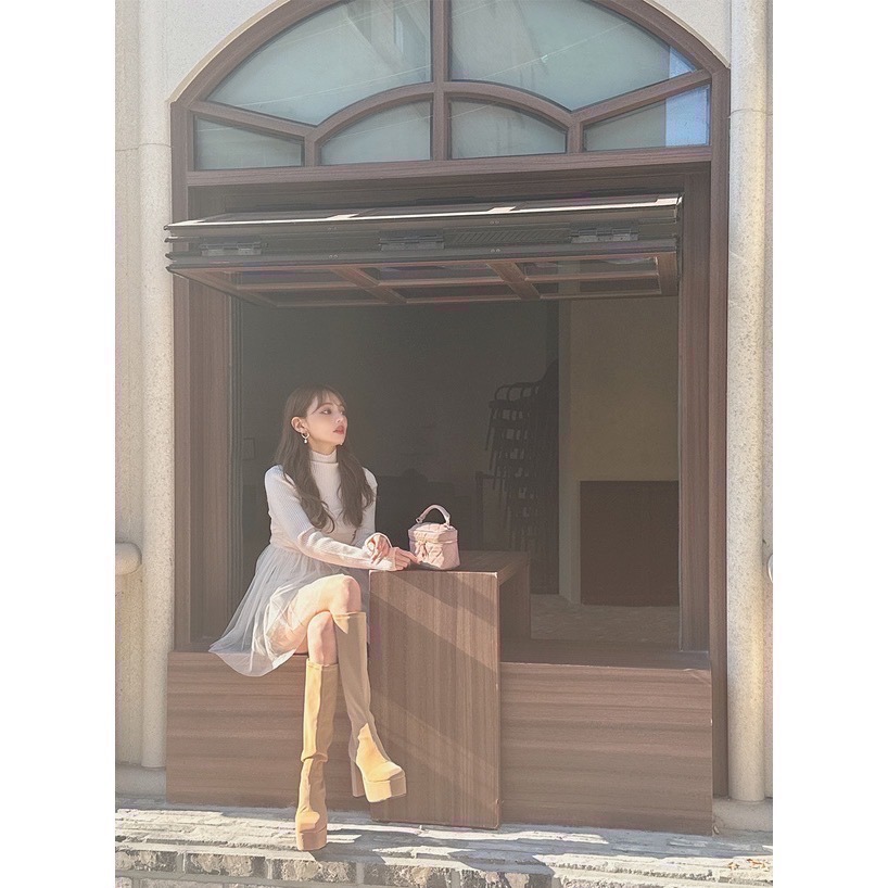 🌟【現貨】 GRL 珠光薄紗百褶傘狀細肩帶背心 多色 全新 正品 日牌 日貨 日本品牌 代購 上衣 薄紗-細節圖2