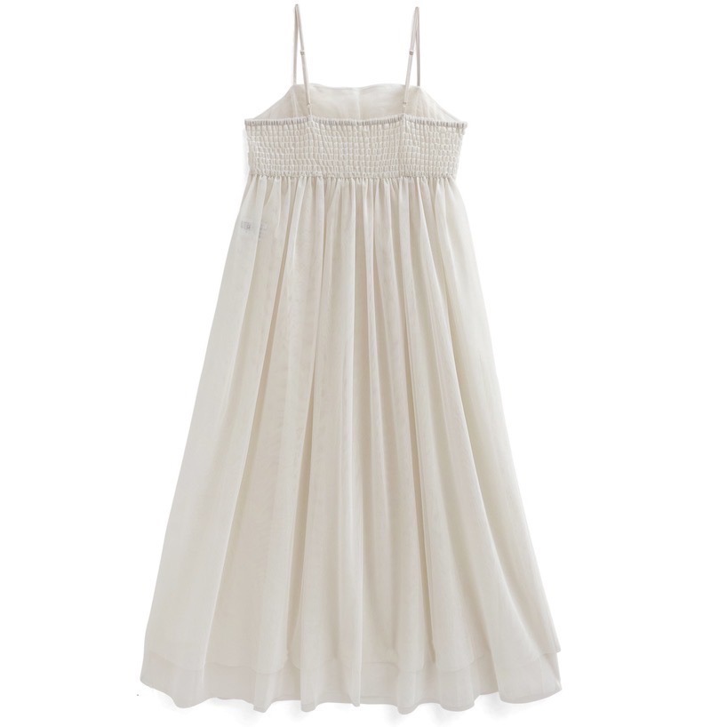 🌟 【現貨】GRL 抓皺網紗細肩帶洋裝 多色 全新 正品 日牌 日貨 代購 吊帶裙 背心裙 洋裝 網紗 紗裙-細節圖11