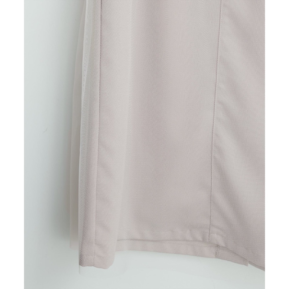 🌟【現貨】EVERY.VERY NICE CLAUP 斜紋布薄紗長裙 淺米色 全新正品 日牌 日貨 代購 直筒-細節圖6