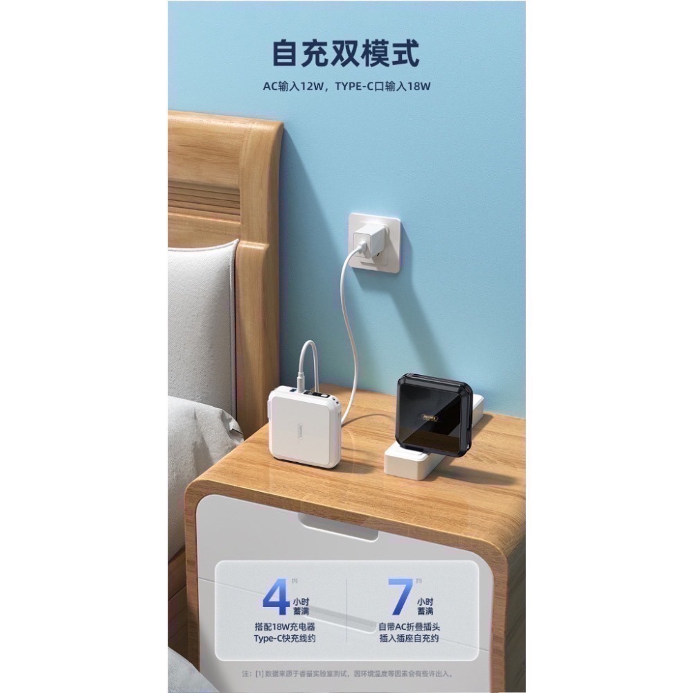 Remax 自帶線行動電源 RPP-276 無界3 多兼容 22.5W 現貨快速出貨-細節圖5