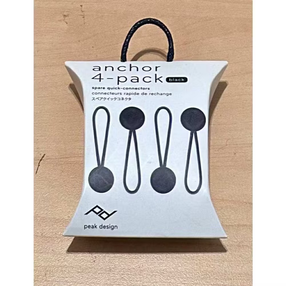 全新現貨 Peak Design anchor V4 安全扣, 4入裝, 純黑/紅黑兩色-細節圖4