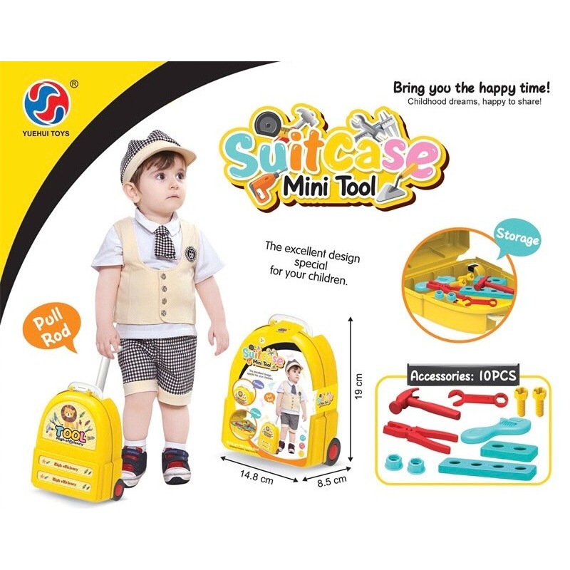 蘑菇手提箱 趣味旅行箱 旅行箱 角色扮演 家家酒 手提箱 過家家酒 廚房玩具 煮菜玩具 戶外必備-細節圖3