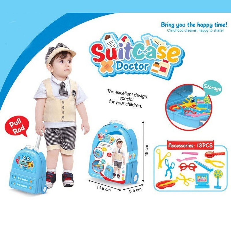 蘑菇手提箱 趣味旅行箱 旅行箱 角色扮演 家家酒 手提箱 過家家酒 廚房玩具 煮菜玩具 戶外必備-細節圖6