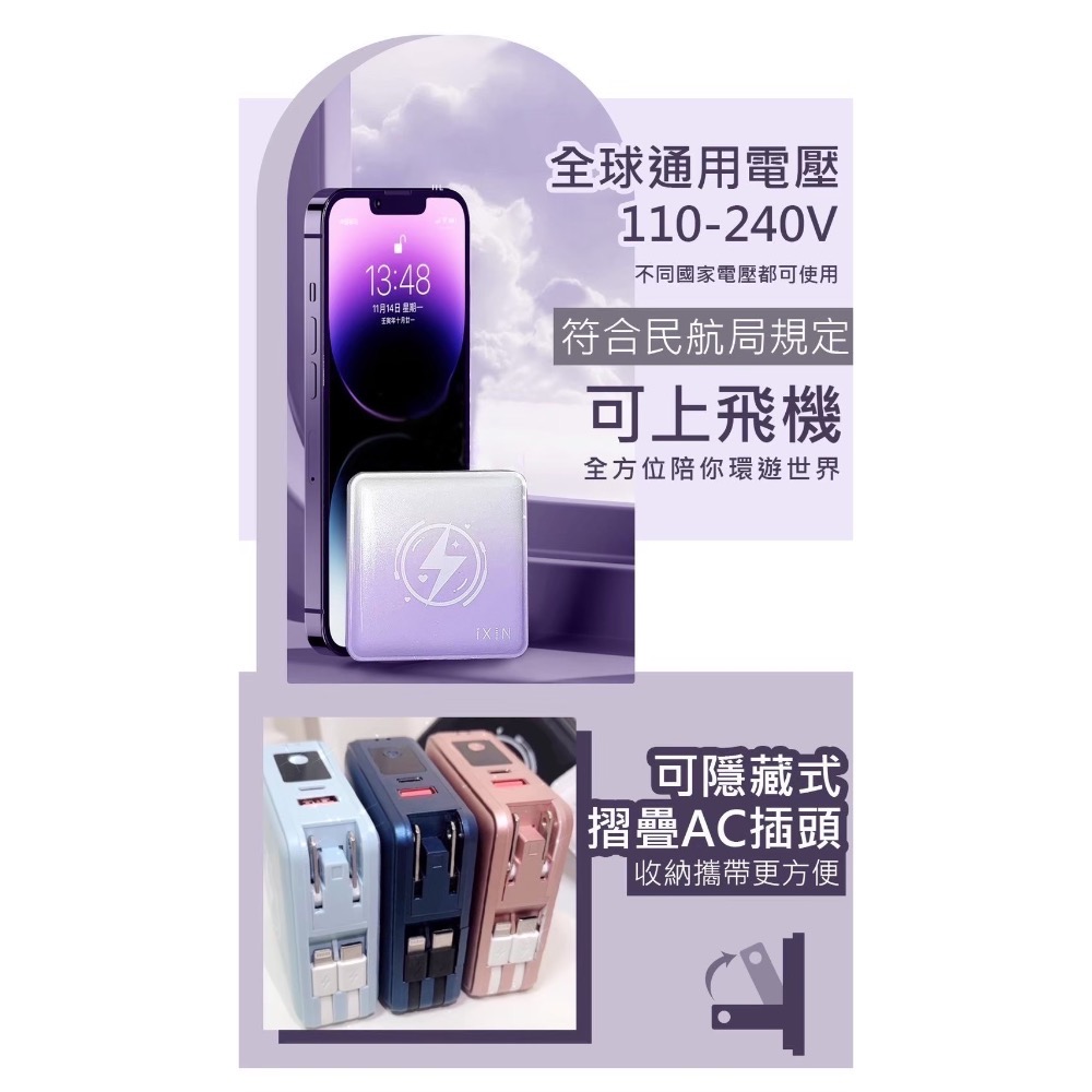 充電商品｜IXIN六合一全方位渣男行動充-細節圖4