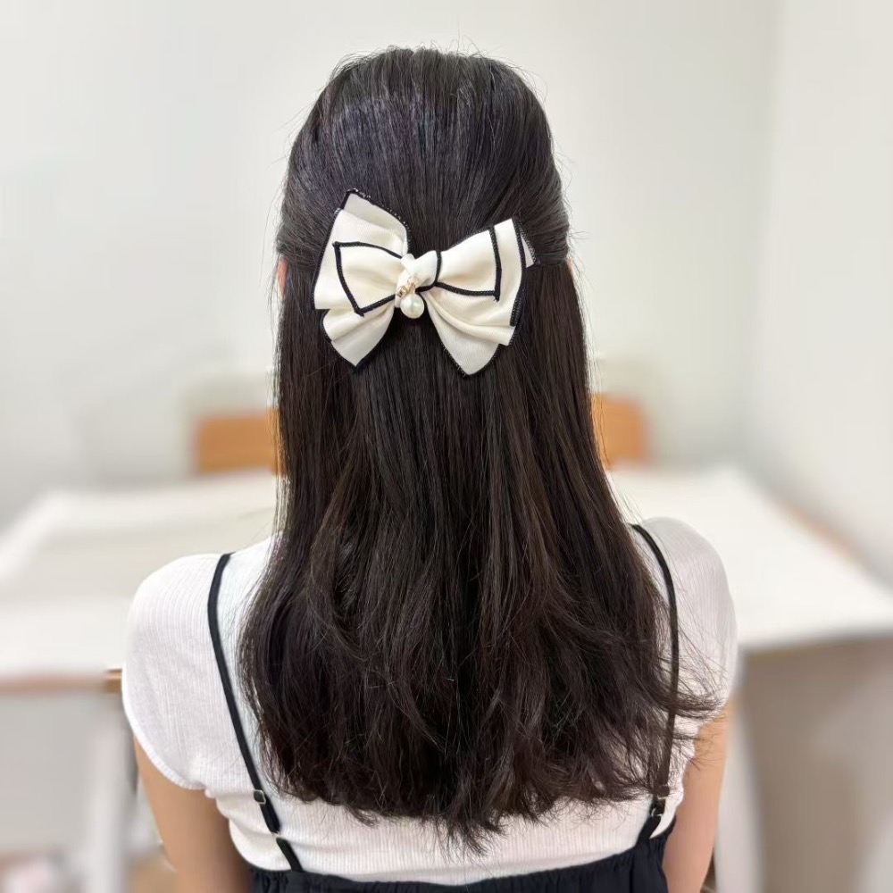 韓國🇰🇷飾品｜小姐姐氣質蝴蝶結髮夾-細節圖5