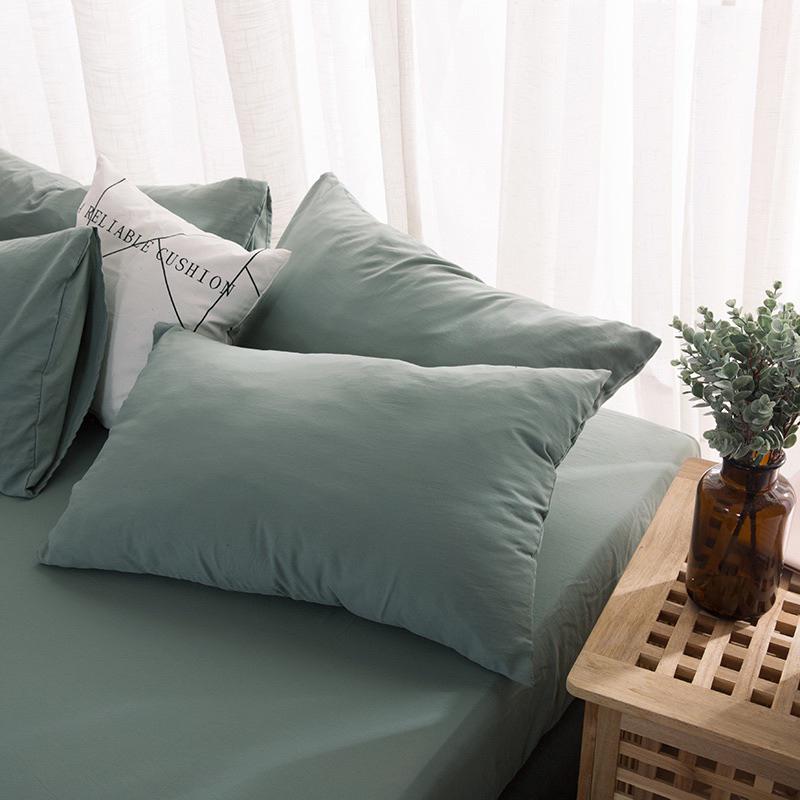 日系風素面枕頭套🌱台灣現貨🇹🇼素面枕頭套 日系風 素色枕頭套 枕頭居家用品 枕套 床單-細節圖3