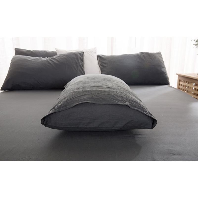 日系風素面枕頭套🌱台灣現貨🇹🇼素面枕頭套 日系風 素色枕頭套 枕頭居家用品 枕套 床單-細節圖6