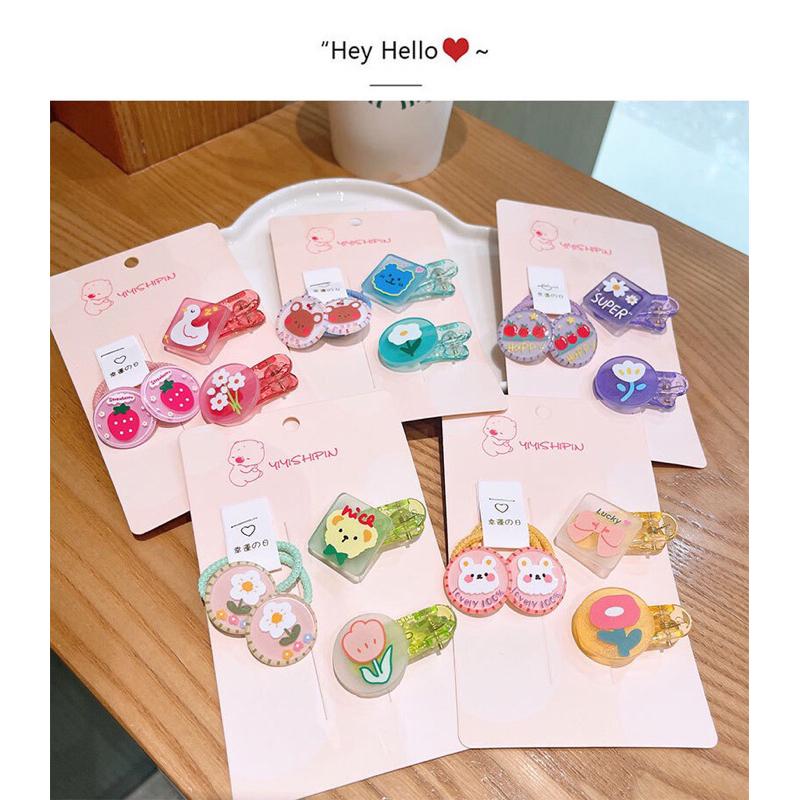 六月生活✨寶寶髮圈三件套 髮圈套組 寶寶髮圈 不上頭髮 小孩髮圈 卡通髮圈 造型髮圈套組 綁頭髮可愛 造型 小孩-細節圖2