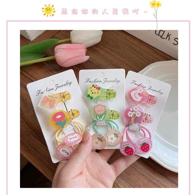六月生活✨寶寶髮圈三件套 髮圈套組 寶寶髮圈 不上頭髮 小孩髮圈 卡通髮圈 造型髮圈套組 綁頭髮可愛 造型 小孩-細節圖6