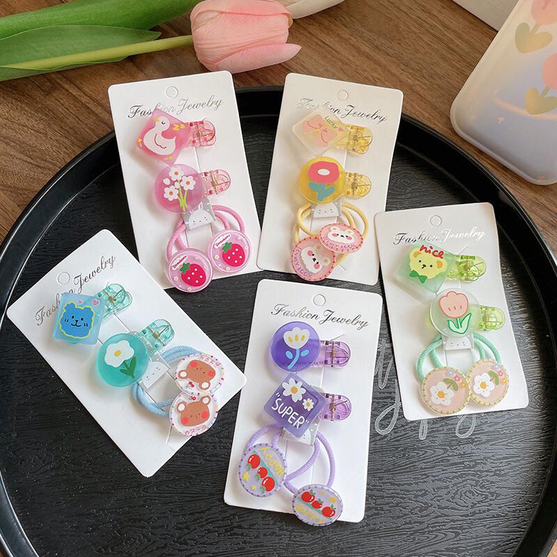 六月生活✨寶寶髮圈三件套 髮圈套組 寶寶髮圈 不上頭髮 小孩髮圈 卡通髮圈 造型髮圈套組 綁頭髮可愛 造型 小孩-細節圖8