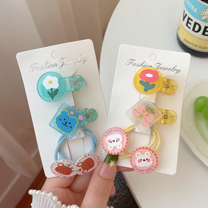 六月生活✨寶寶髮圈三件套 髮圈套組 寶寶髮圈 不上頭髮 小孩髮圈 卡通髮圈 造型髮圈套組 綁頭髮可愛 造型 小孩-細節圖9