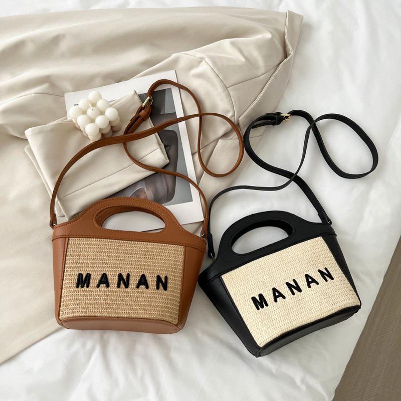 六月生活🔆夏日草編包🌱 海邊度假風 草原露營風 編織風格 斜背包 草編包 渡假風包包 小包包 經典時尚 女生斜背包 包包-細節圖5