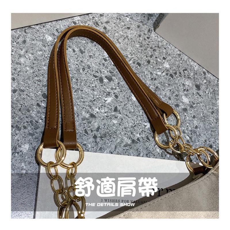 大容量包包女 秋季新款韓系字母單肩包休閒簡約 通勤手提托特包-細節圖5