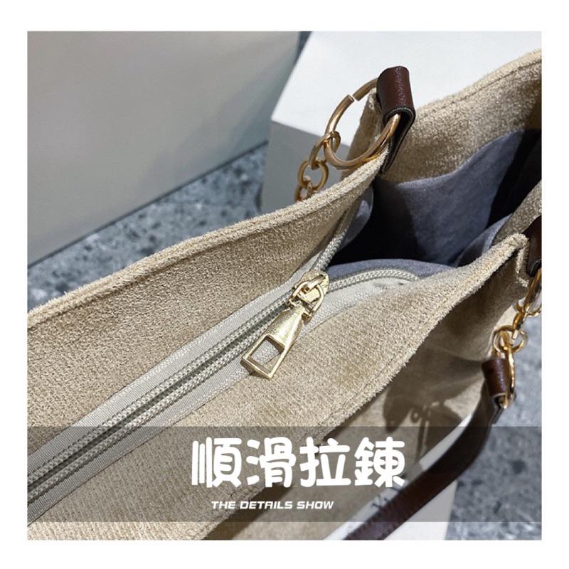 大容量包包女 秋季新款韓系字母單肩包休閒簡約 通勤手提托特包-細節圖6