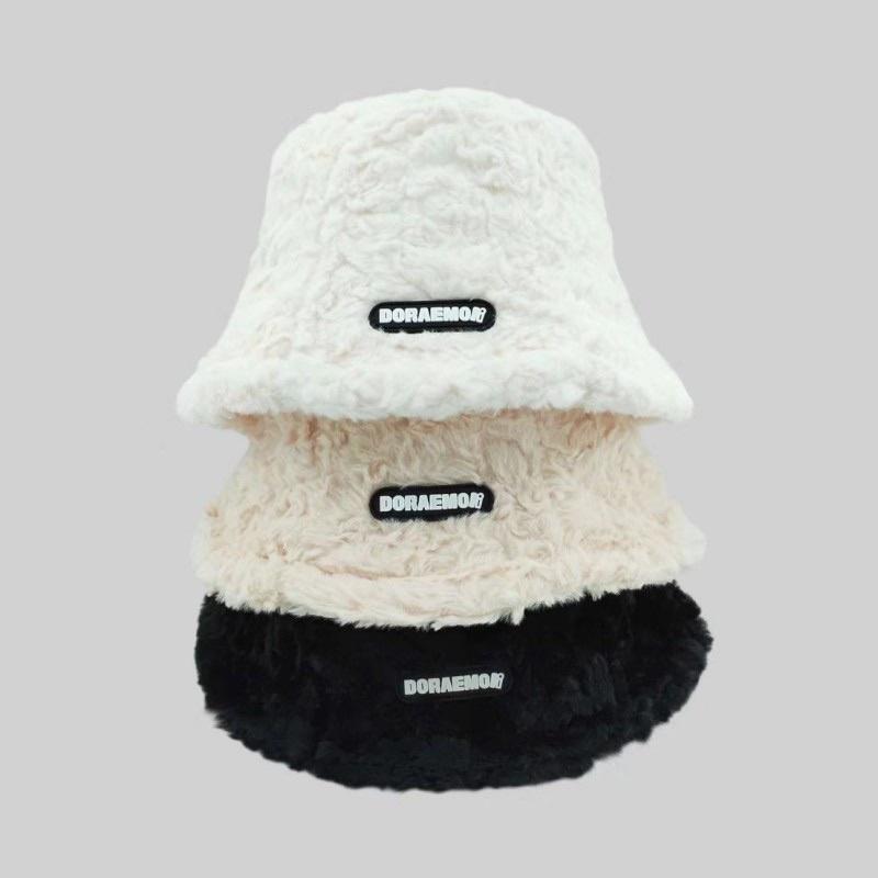 絨毛漁夫帽🎀 冬天漁夫帽 帽子搭配 百搭 仿兔毛 冬天配備 台灣現貨 顯臉小 小紅書推薦 冬天毛帽舒適保暖 保暖衣服-細節圖3