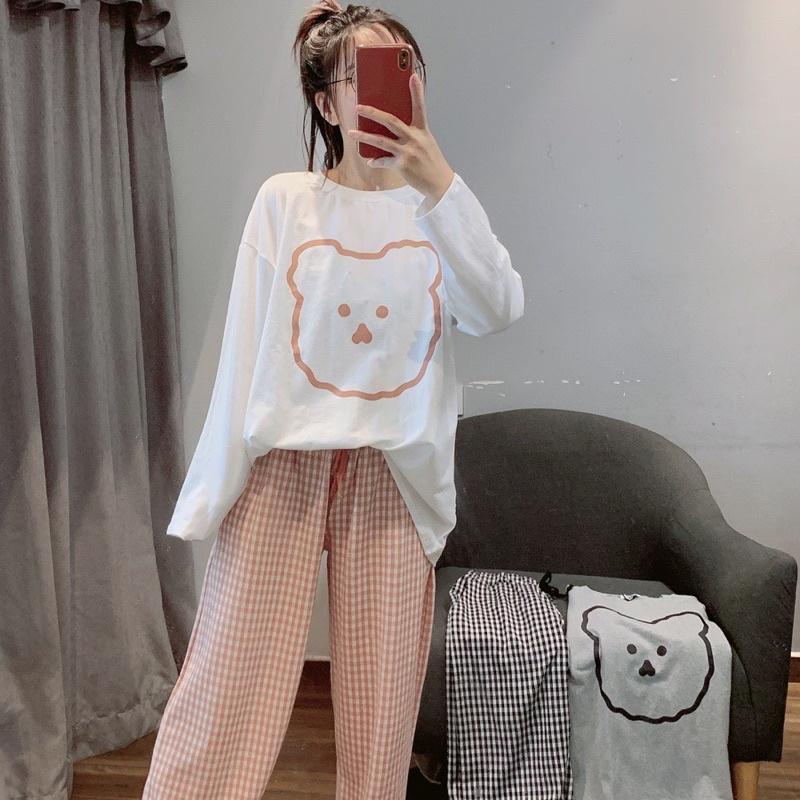 冬天睡衣🧶慵懶套裝 六月生活 卡通睡衣 睡裙 長袖睡衣褲 居家服 冬天居家 舒適溫暖 可愛睡衣卡通娃娃-細節圖4