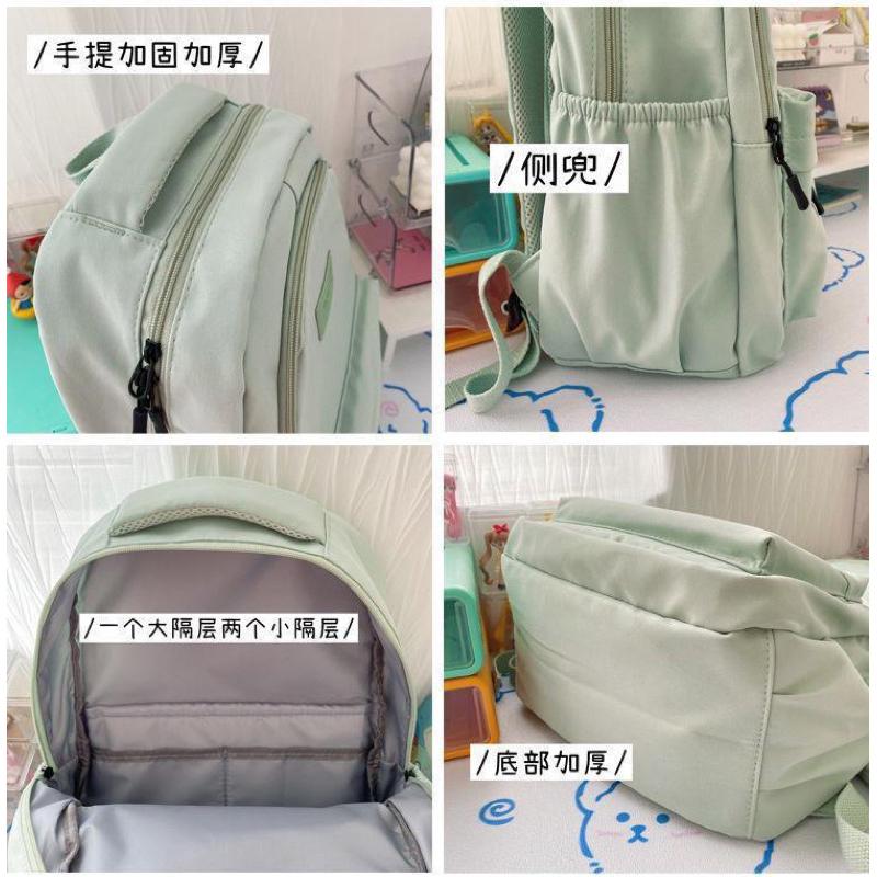 六月生活🌱簡約大容量雙肩包 🎒 學生背包 後背包 雙肩包 加大加厚款式 背包 學生包包 上學後背包 背包-細節圖3