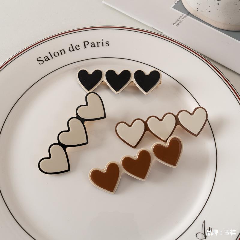 串串愛心髮夾❤️ 愛心髮夾 可愛髮夾 美髮造型 韓國🇰🇷時尚流行 愛心 髮飾髮夾 兒童髮式 卡通愛心-細節圖4