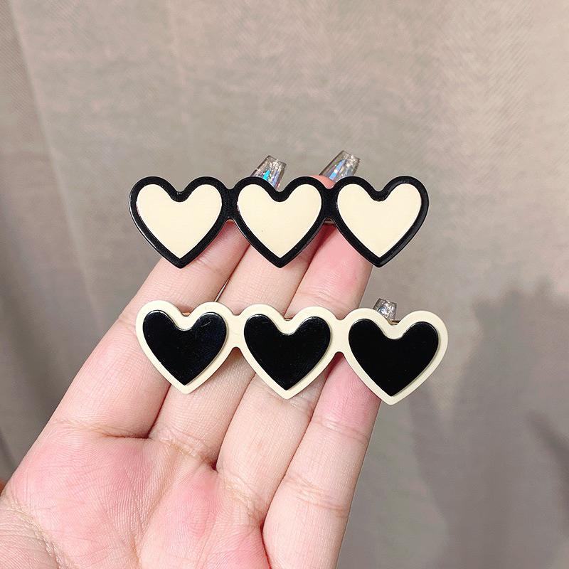 串串愛心髮夾❤️ 愛心髮夾 可愛髮夾 美髮造型 韓國🇰🇷時尚流行 愛心 髮飾髮夾 兒童髮式 卡通愛心-細節圖6