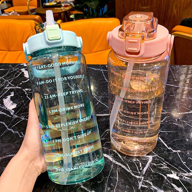 台灣現貨🇹🇼免運優惠✨ 透明殼度水壺 夏天必備 清涼喝水 2000ml大容量水壺 健康喝水 水壺 水杯 喝水 夏天-細節圖2