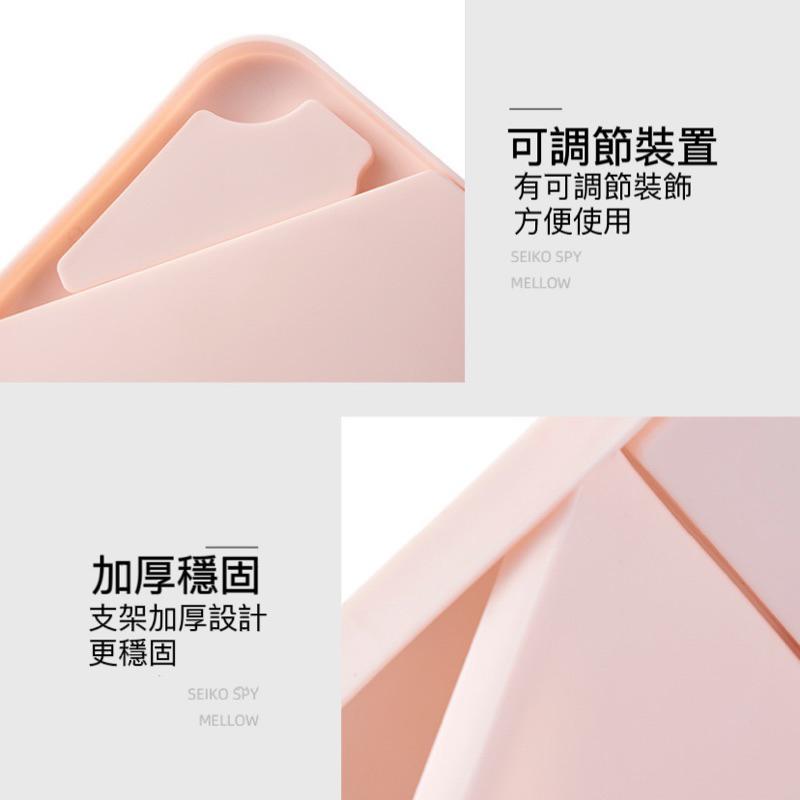 六月生活✨現貨供應🇹🇼方型折疊鏡 桌上鏡  化妝鏡 外出旅遊 化妝可用 糖果色 可收納折疊鏡-細節圖2