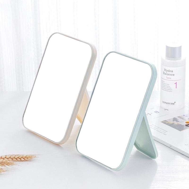 六月生活✨現貨供應🇹🇼方型折疊鏡 桌上鏡  化妝鏡 外出旅遊 化妝可用 糖果色 可收納折疊鏡-細節圖7