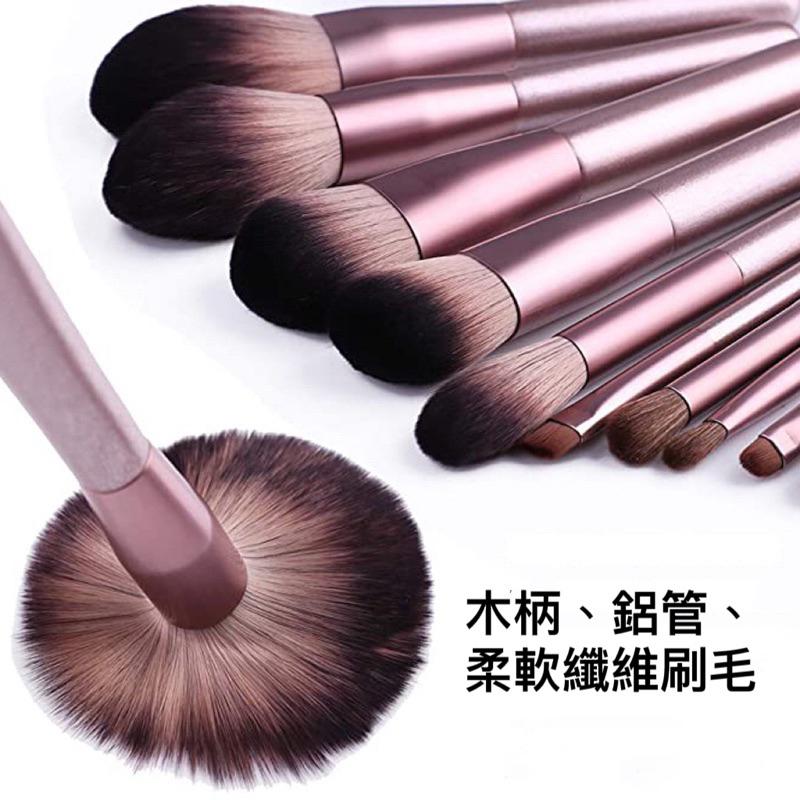 新款單支小葡萄化妝套刷馬毛微晶絲套刷美妝工具工廠 現貨烤漆木柄-細節圖7