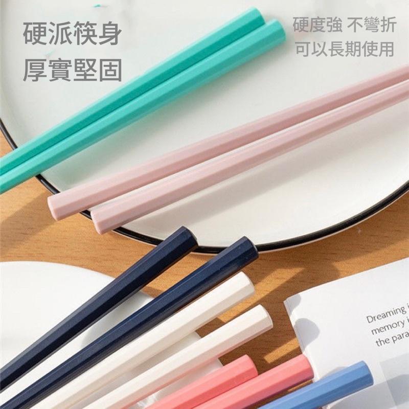六月生活✨台灣現貨🇹🇼 莫蘭迪八角筷 糖果色筷 環保餐具 廚房用具 筷子湯匙碗筷-細節圖2