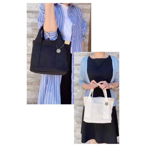 六月生活🔸厚磅帆布包 便當袋 帆布包女 帆布袋 手提袋 手提包 托特包 手提帆布包 女包 帆布 日本樂天熱銷包包-細節圖4