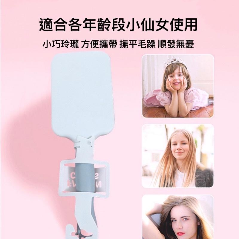 新款燙髮美髮梳子純色多款式家用按摩梳防靜電女士卷 發造型梳批發-細節圖5