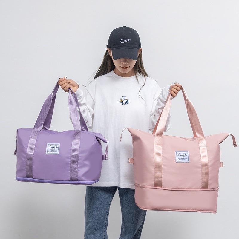 現貨台灣✨可擴充旅行袋 待產包 乾濕分離健身包行李袋 大容量手提行李袋-運動旅行袋 旅行包袋 健身包 游泳包 登機包-細節圖2