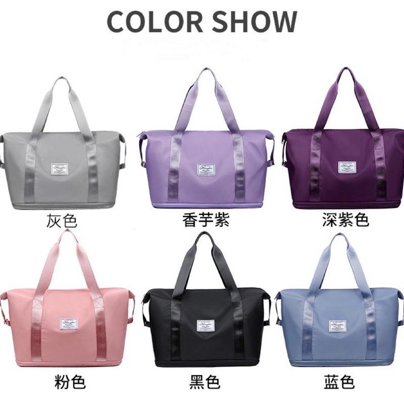 現貨台灣✨可擴充旅行袋 待產包 乾濕分離健身包行李袋 大容量手提行李袋-運動旅行袋 旅行包袋 健身包 游泳包 登機包-細節圖9