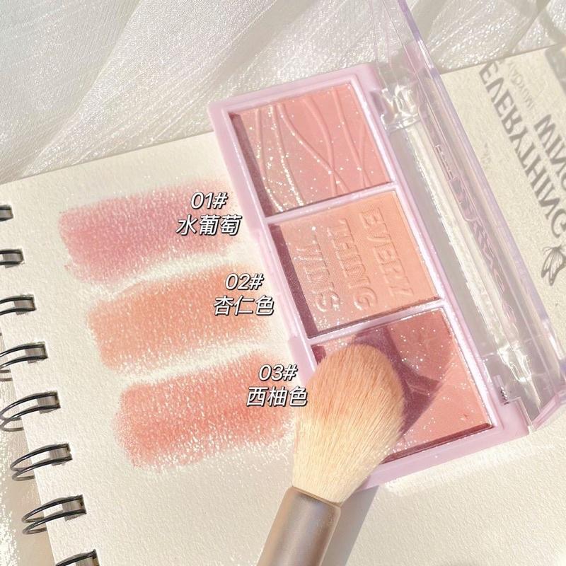 六月生活🌸秘境花園三色腮紅 粉粉嫩嫩腮紅 彩妝用具 粉色少女系 讓妳美美噠 小紅書推薦 腮紅 腮紅刷-細節圖8