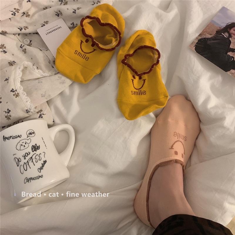 ✨六月生活✨荷葉邊淺口襪 微笑淺口襪 夏天襪隱形船襪-細節圖3