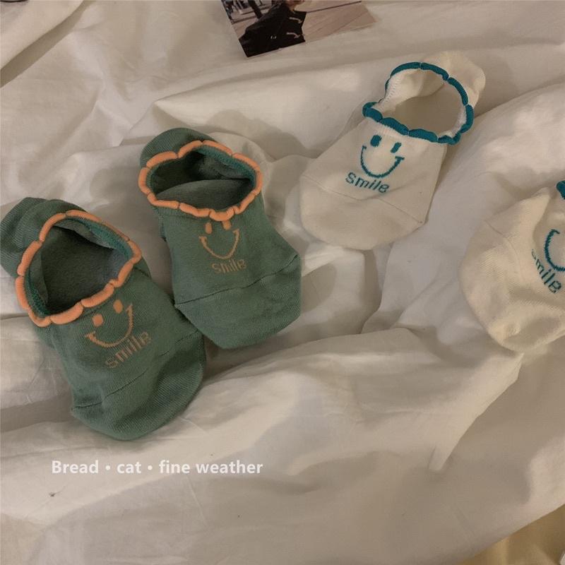 ✨六月生活✨荷葉邊淺口襪 微笑淺口襪 夏天襪隱形船襪-細節圖4