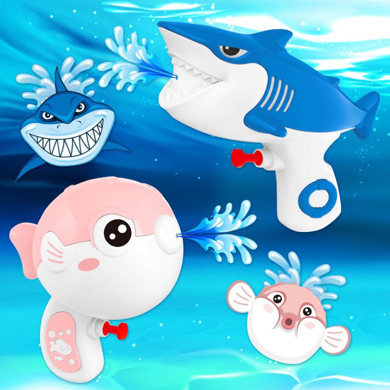 兒童恐龍水槍玩具 沙灘泳池戲水按壓式噴水槍呲水槍寶 寶戲水玩具-細節圖8