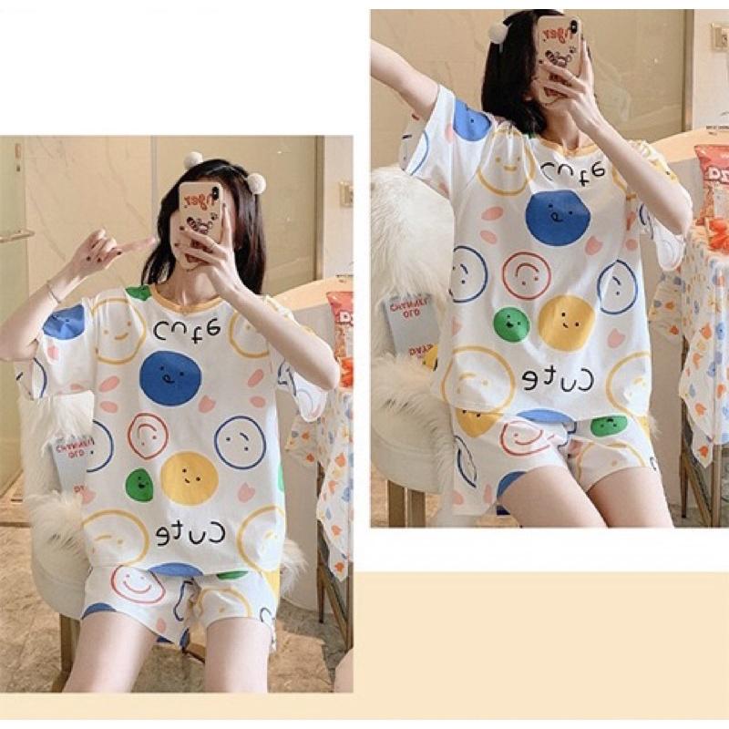 ✨六月生活✨夏季新款休閒套裝 卡通睡衣 居家服 夏天短袖睡衣 套裝可愛套裝 休閒服 舒適寬鬆套裝 睡衣居家服-細節圖6