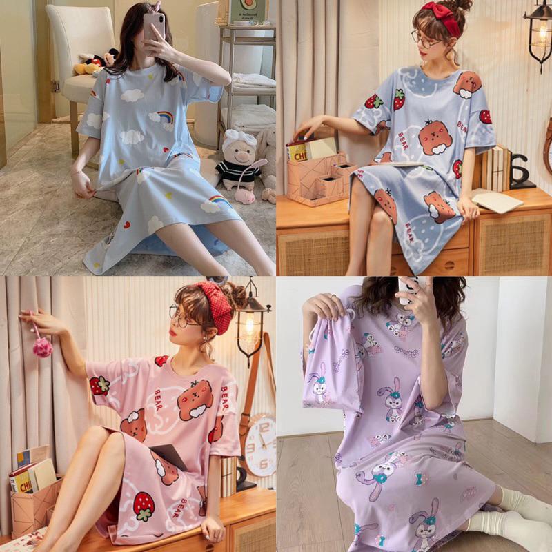 ✨六月生活✨夏季新款休閒套裝 卡通睡衣 居家服 夏天短袖睡衣 套裝可愛套裝 休閒服 舒適寬鬆套裝 睡衣居家服-細節圖9