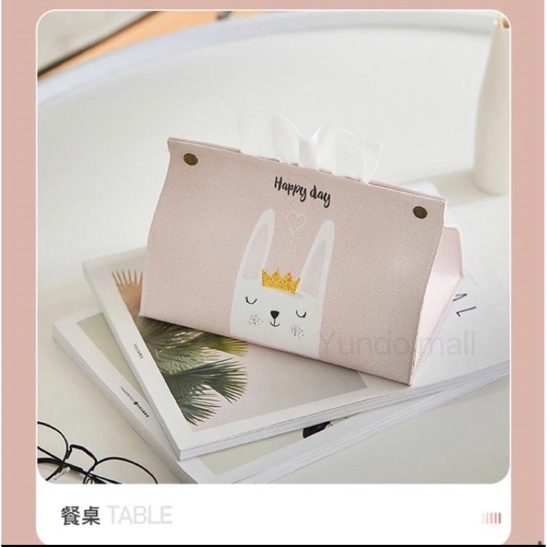 六月🔸台灣現貨🔸幾何圖形面紙盒 北歐風格 收納盒 卡通印花 按扣客廳餐桌抽取式面紙盒-細節圖4