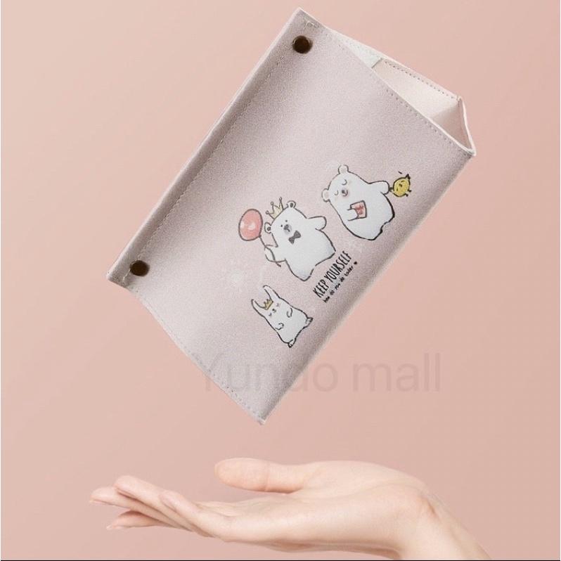 六月🔸台灣現貨🔸幾何圖形面紙盒 北歐風格 收納盒 卡通印花 按扣客廳餐桌抽取式面紙盒-細節圖6