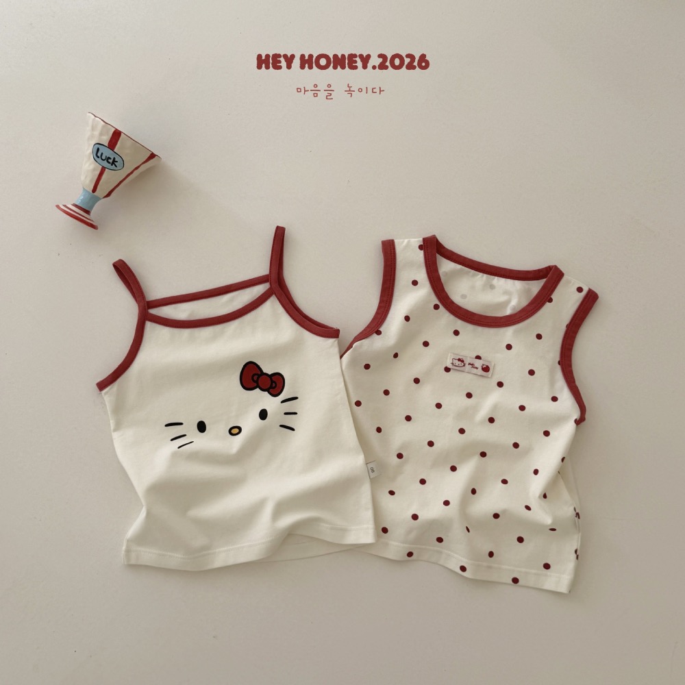 紅kitty 上衣兩件組